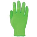 Showa 7705PFT, Disposable Gloves, 4 mil Palm, Nitrile, Powder-Free, S, 100 PK, Green 7705PFTS